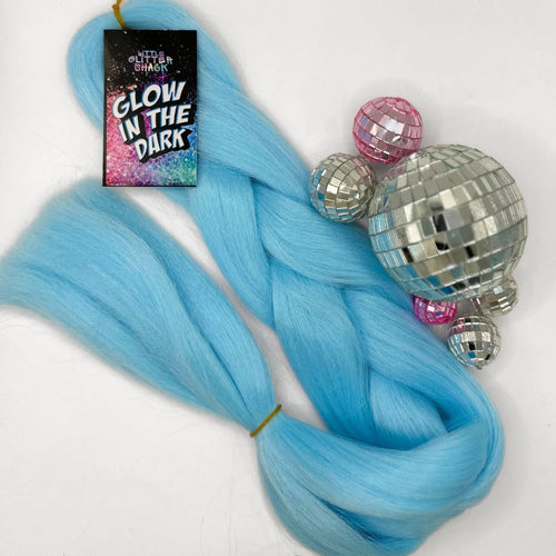Glow in the Dark Coloured Extension Feed-In Hair – 100g