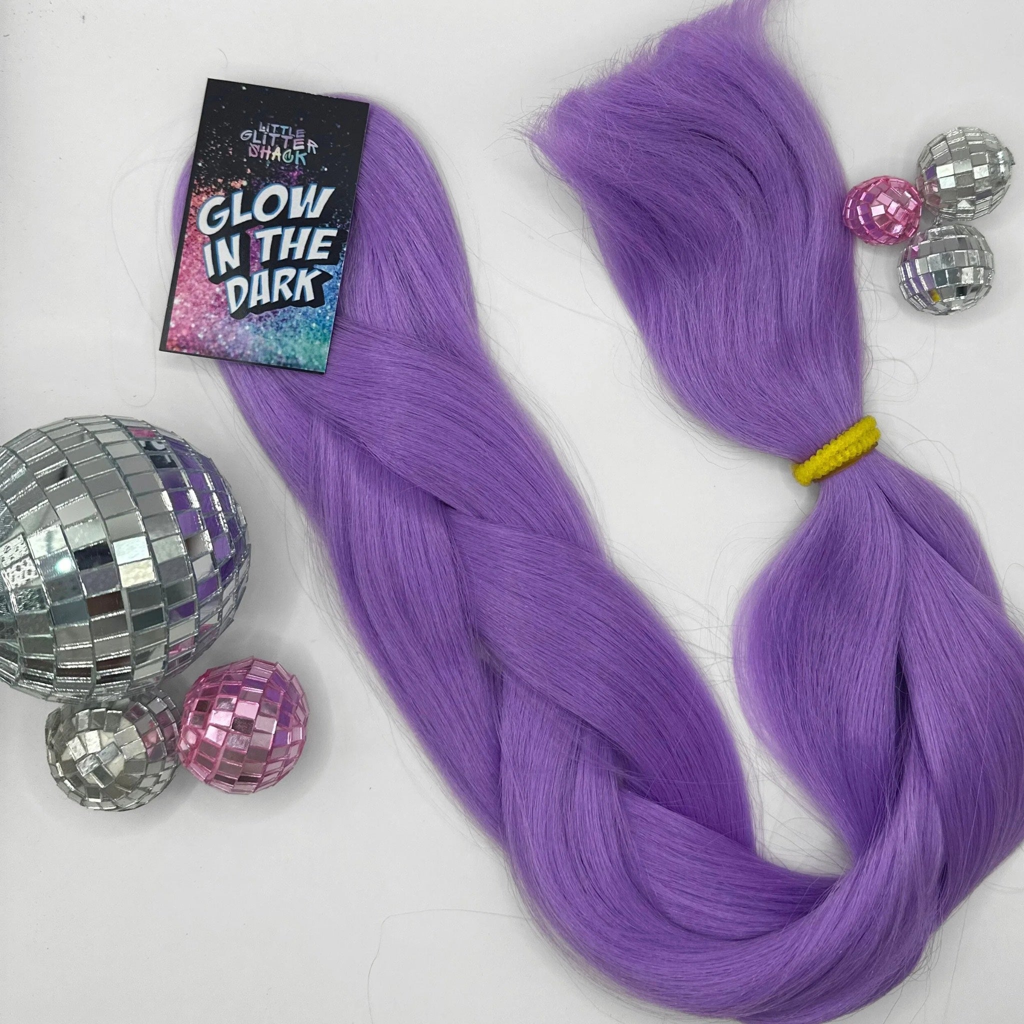 Glow in the Dark Coloured Extension Feed-In Hair – 100g