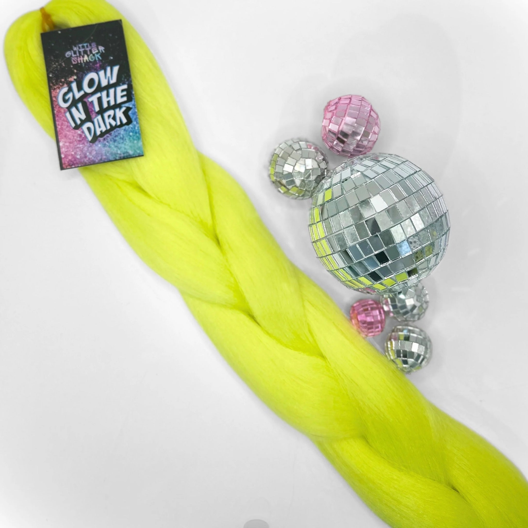 Glow in the Dark Coloured Extension Feed-In Hair – 100g