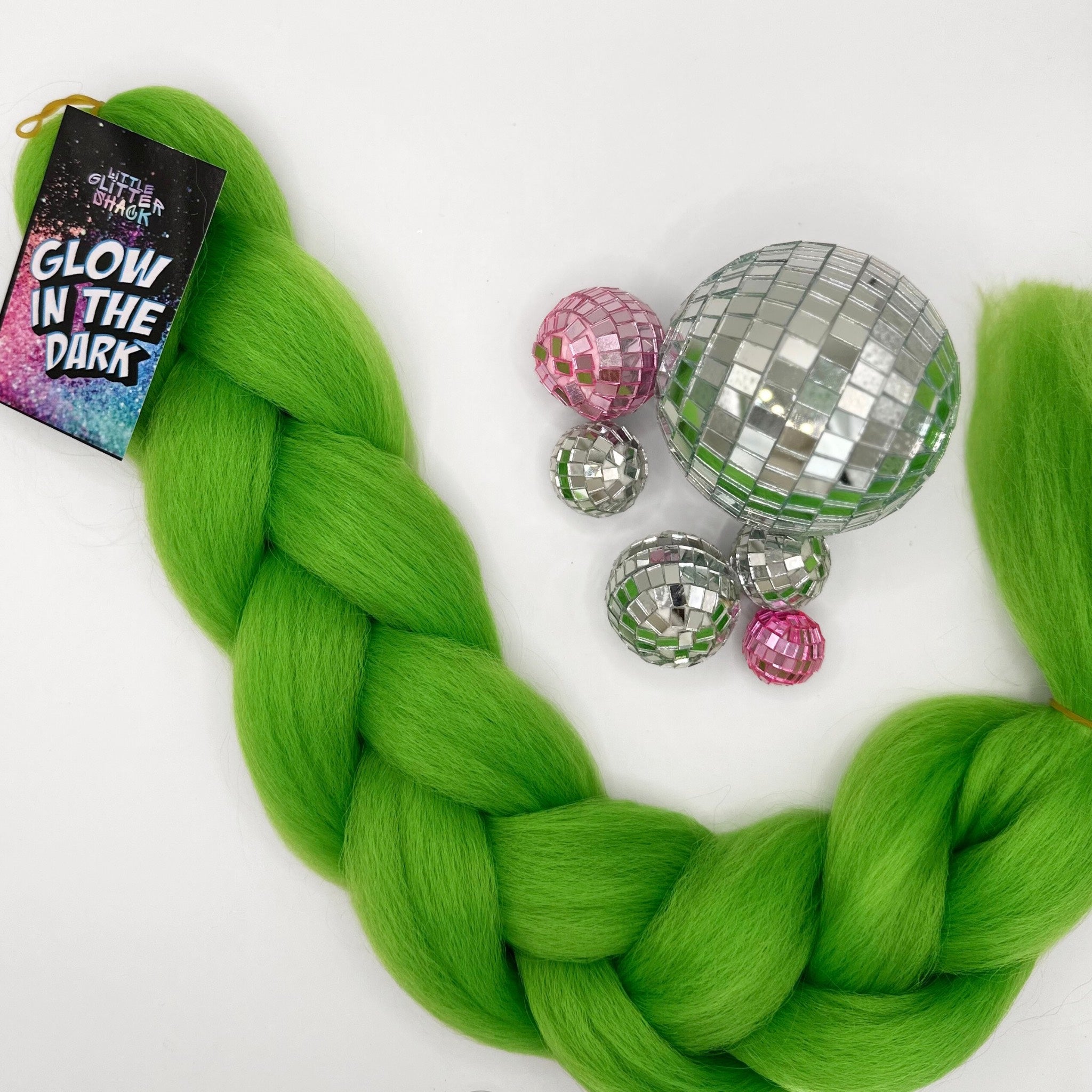 Glow in the Dark Coloured Extension Feed-In Hair – 100g